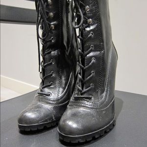 Goth Steampunk Vegan Stiletto Boots